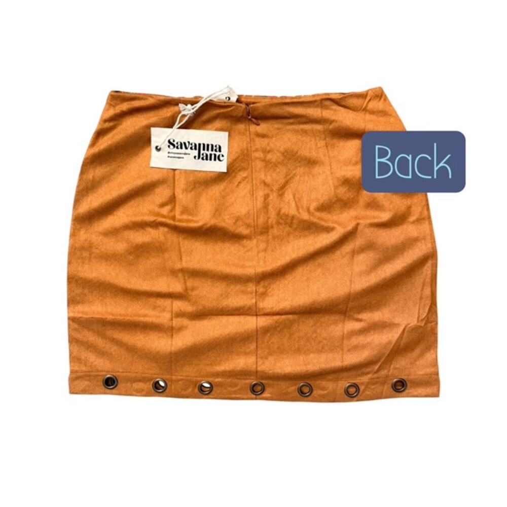 Savanna Jane - Southwestern Mini Skirt with Grommets - Small - Picture 5 of 8